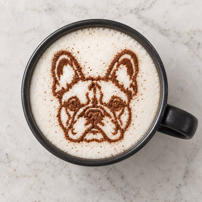 LATTECAM Latte-Art mit Französischer Bulldogge
