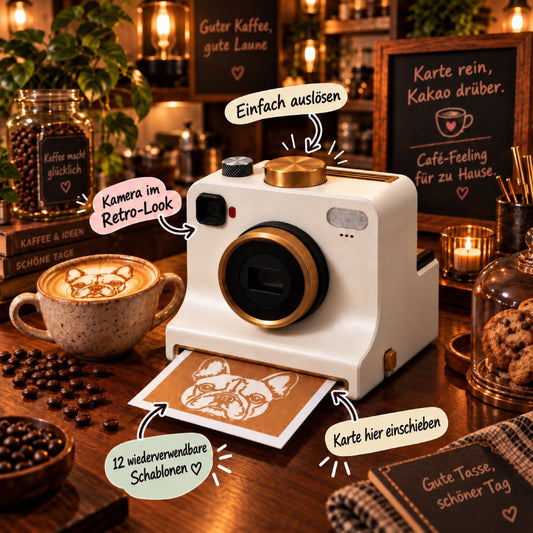 LATTECAM in einem gemütlichen Café